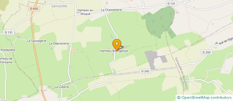 localisation de l'entreprise GFA DU HAMEAU BOURGEOISE  SENOVILLE