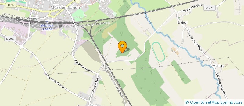 localisation de l'entreprise GFA DU HARAS D'ECAJEUL  MEZIDON VALLEE D'AUGE