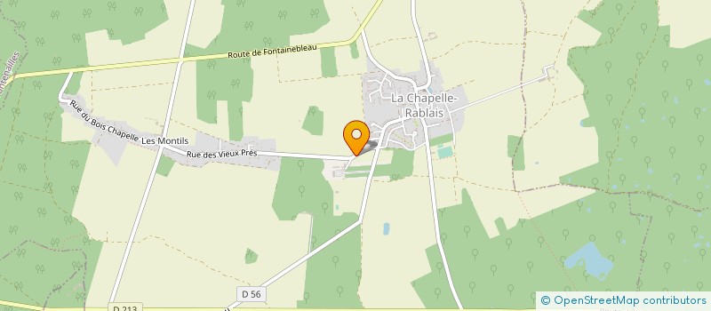 localisation de l'entreprise GFA DU HARAS DES MOYEUX  LA CHAPELLE-RABLAIS