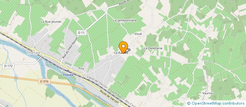 localisation de l'entreprise GFA DU HAUT CHESNEAU  THESEE