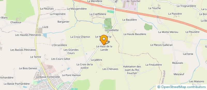 localisation de l'entreprise GFA DU HAUT DE LA LANDE  DOMAGNE