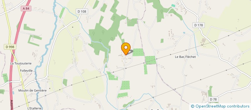 localisation de l'entreprise GFA DU HAUT ROCHER  SAINT-SENIER-DE-BEUVRON