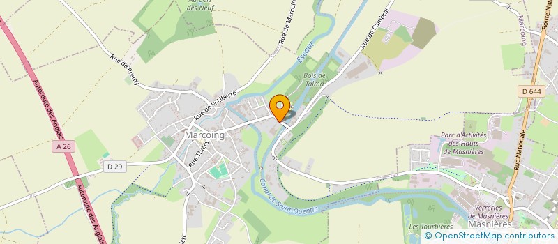 localisation de l'entreprise GFA DU JARDIN LA GRANDE MAISON  MARCOING