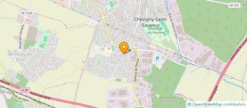 localisation de l'entreprise GFA DU JOHANOT à CHEVIGNY-SAINT-SAUVEUR