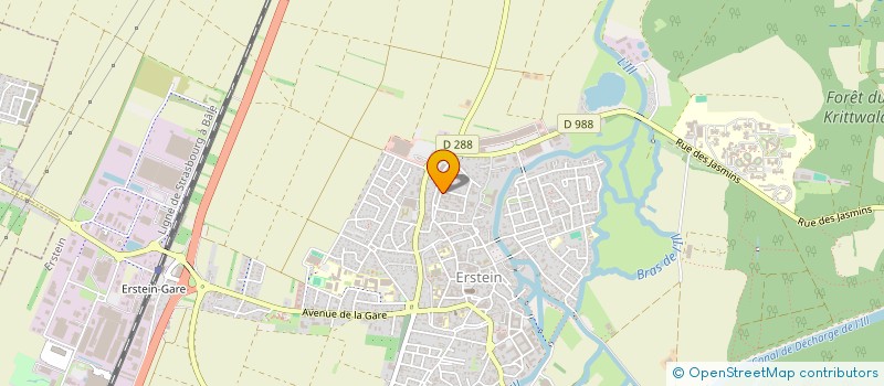 localisation de l'entreprise GFA DU KRITT  ERSTEIN