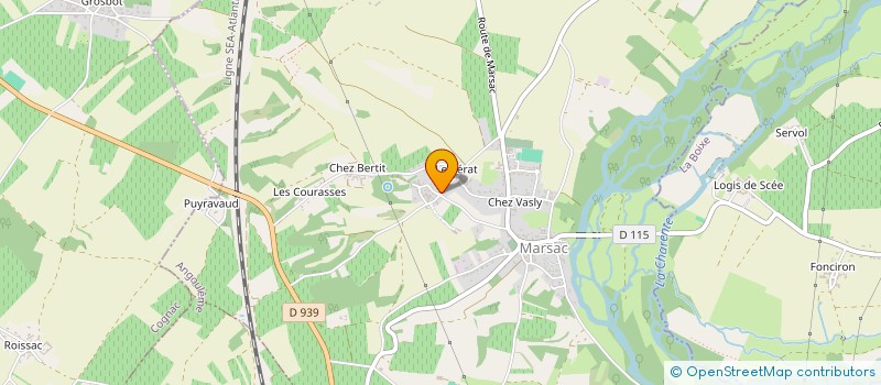 localisation de l'entreprise GFA DU LADON à MARSAC