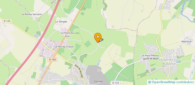 localisation de l'entreprise GFA DU LANDREAU  MOZE-SUR-LOUET