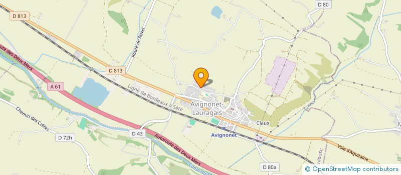 localisation de l'entreprise GFA DU LAURAGAIS  AVIGNONET-LAURAGAIS