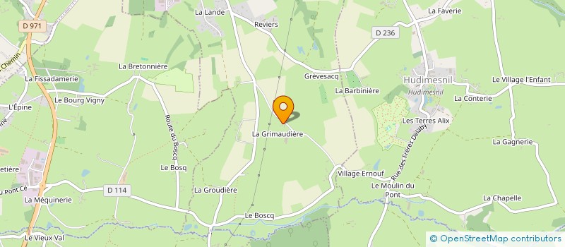 localisation de l'entreprise GFA DU LAURIER  COUDEVILLE-SUR-MER