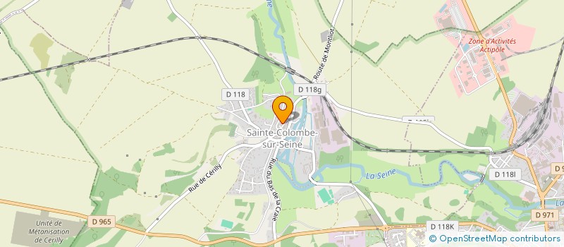 localisation de l'entreprise GFA DU LAVOIR  SAINTE-COLOMBE-SUR-SEINE