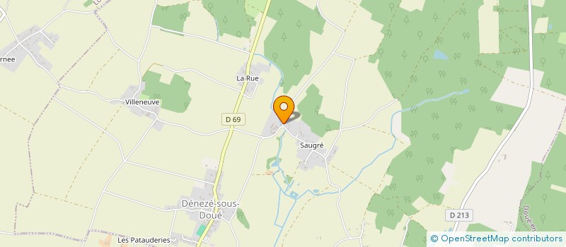 localisation de l'entreprise GFA DU LAVOIR  DENEZE-SOUS-DOUE