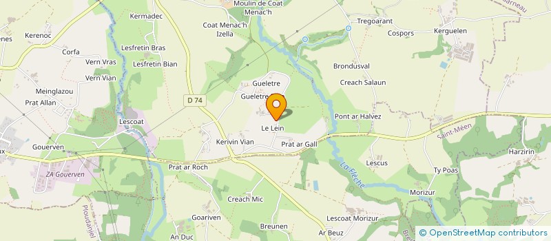 localisation de l'entreprise GFA DU LEIN  PLOUIDER