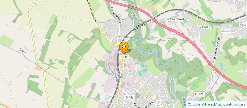 localisation de l'entreprise GFA DU LENPI  RIVES