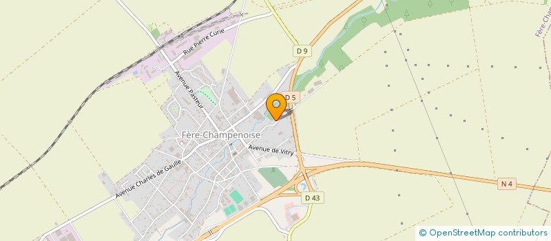 localisation de l'entreprise GFA DU LEVANT  FERE-CHAMPENOISE