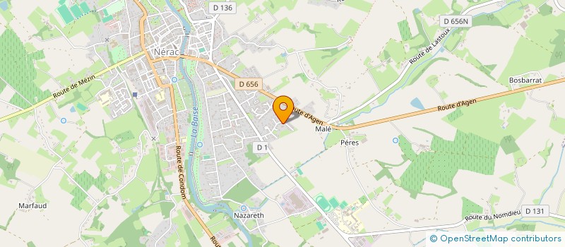 localisation de l'entreprise GFA DU LILAS  CALIGNAC