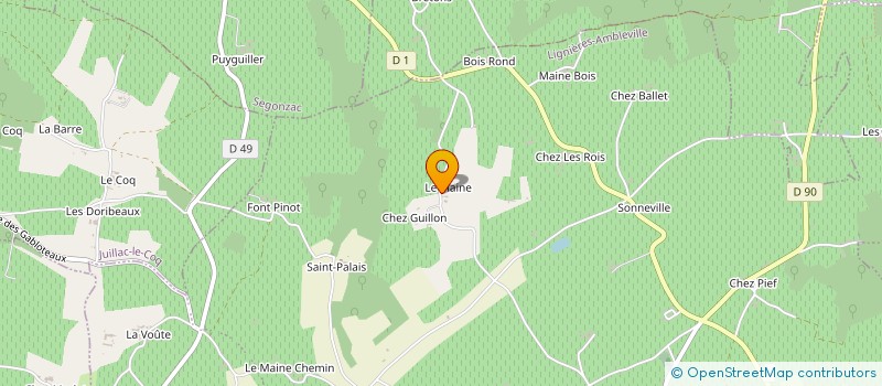localisation de l'entreprise GFA DU MAINE à LIGNIERES-AMBLEVILLE