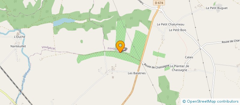 localisation de l'entreprise GFA DU MAINE ROUX à FOUQUEBRUNE