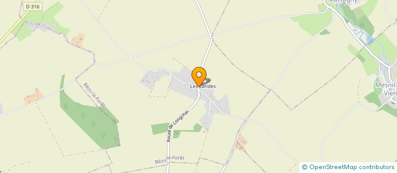 localisation de l'entreprise GFA DU MARRONNIER  BEZU-LA-FORET