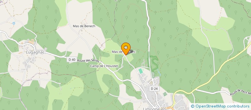 localisation de l'entreprise GFA DU MAS DE COUDERC  LIMOGNE-EN-QUERCY