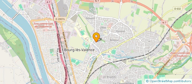 localisation de l'entreprise GFA DU MAS DES PINS à BOURG-LES-VALENCE