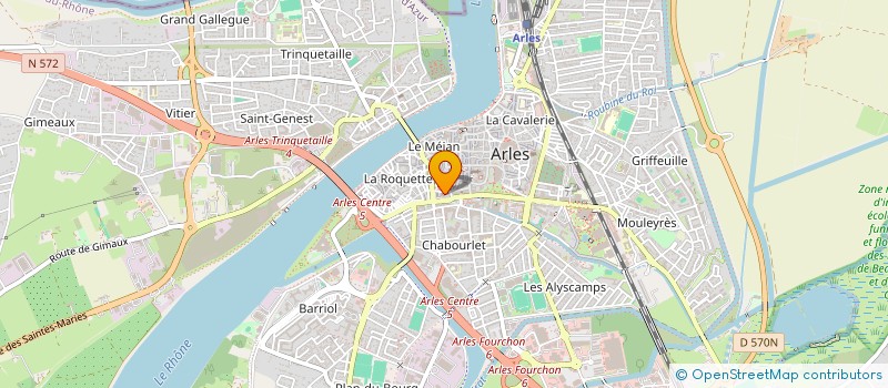 localisation de l'entreprise GFA DU MAS DU GRAND GAGERON à ARLES