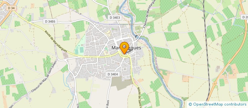 localisation de l'entreprise GFA DU MAS MONPLAISIR  MARSILLARGUES