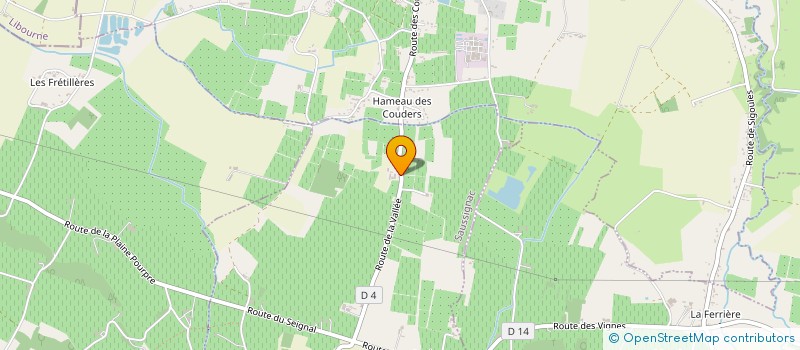 localisation de l'entreprise GFA DU MAYNE LESTIGNAC  SIGOULES-ET-FLAUGEAC