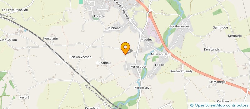 localisation de l'entreprise GFA DU MENEZ BRE à LOUARGAT