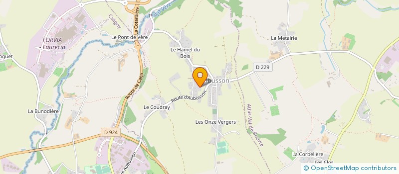 localisation de l'entreprise GFA DU MESNIL à AUBUSSON