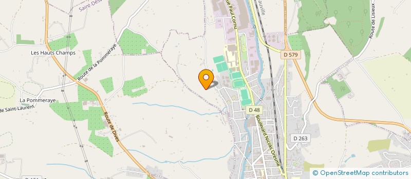 localisation de l'entreprise GFA DU MESNIL  SAINT-DESIR