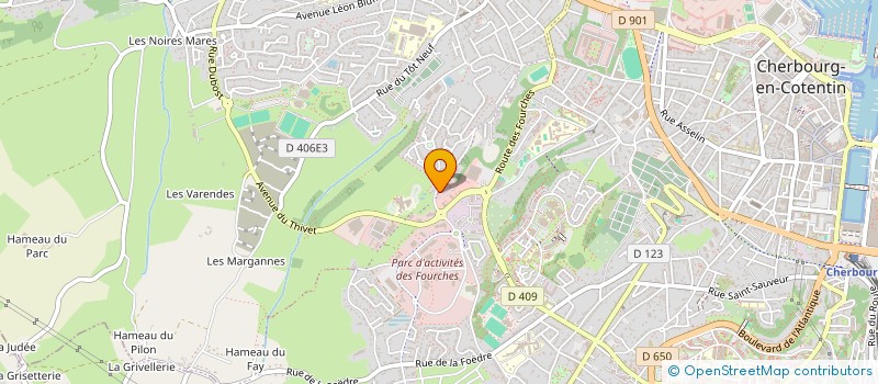 localisation de l'entreprise GFA DU MESNILDOT à CHERBOURG-EN-COTENTIN