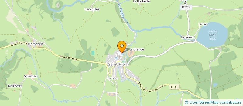 localisation de l'entreprise GFA DU MEZENC à SAINT-FRONT
