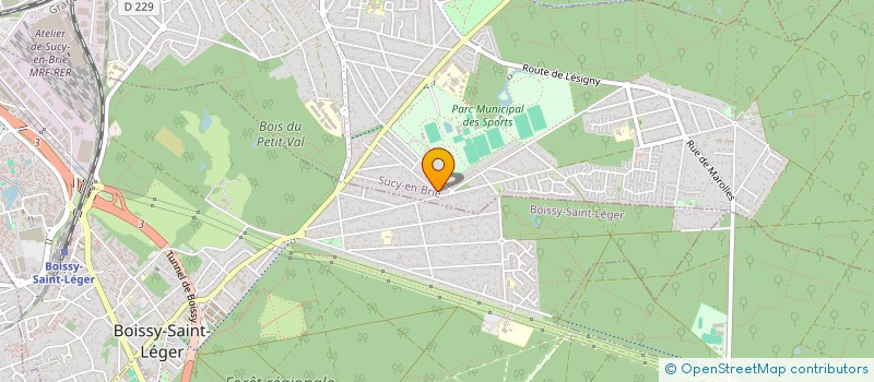 localisation de l'entreprise GFA DU MIJOULAN  SUCY-EN-BRIE