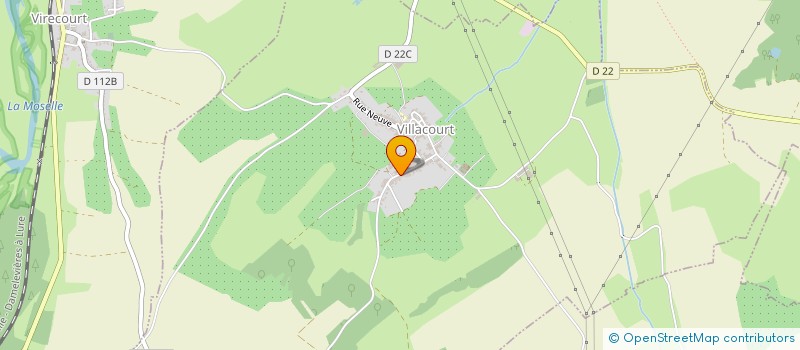 localisation de l'entreprise GFA DU MONT  VILLACOURT