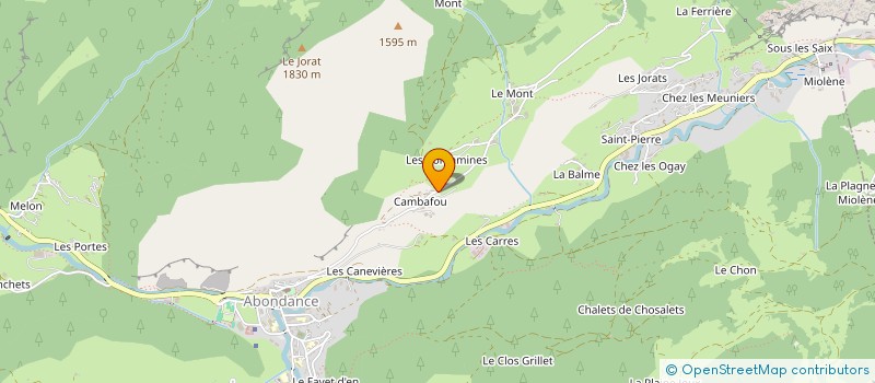 localisation de l'entreprise GFA DU MONT CHAUFFE  ABONDANCE