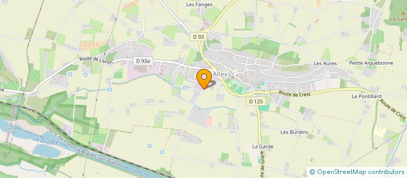 localisation de l'entreprise GFA DU MONT ROTI  ALLEX