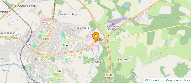 localisation de l'entreprise GFA DU MONTEIL à BELLAC