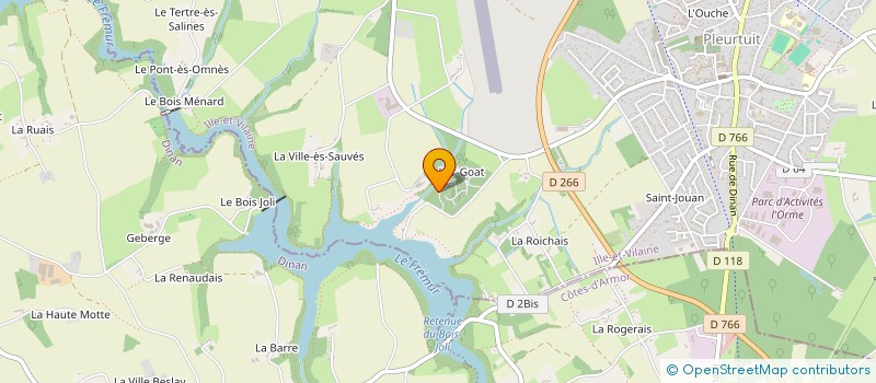 localisation de l'entreprise GFA DU MONTMARIN  PLEURTUIT