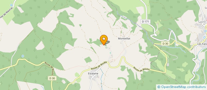 localisation de l'entreprise GFA DU MONTSEIGNE  SAINT-LAURENT-DE-LEVEZOU