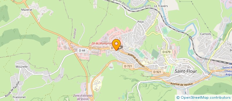 localisation de l'entreprise GFA DU MORIAUD à SAINT FLOUR