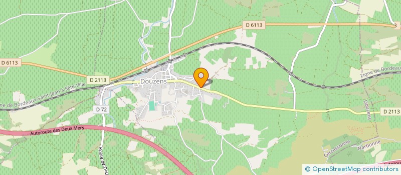 localisation de l'entreprise GFA DU MOULIN  DOUZENS