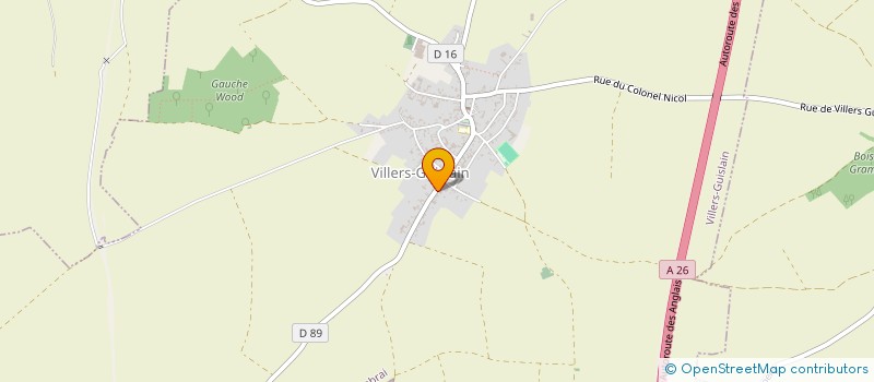 localisation de l'entreprise GFA DU MOULIN  VILLERS-GUISLAIN