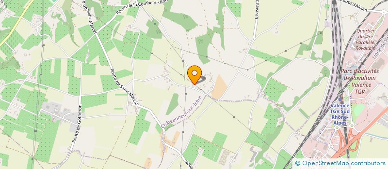 localisation de l'entreprise GFA DU MOULIN  CHATEAUNEUF-SUR-ISERE