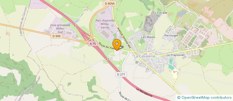 localisation de l'entreprise GFA DU MOULIN A VENT  LA CAVALERIE