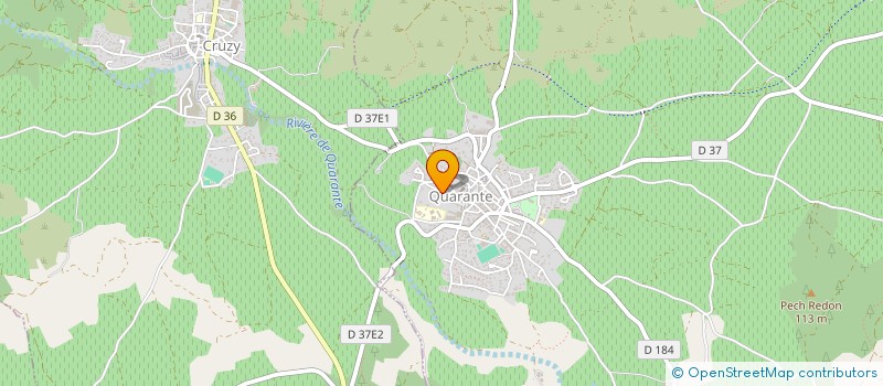 localisation de l'entreprise GFA DU MOULIN A VENT  QUARANTE