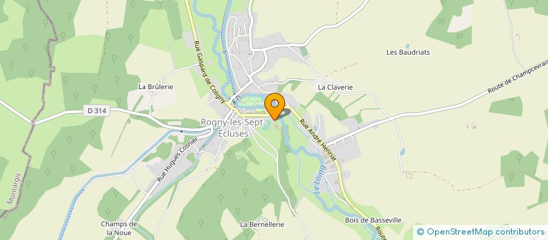 localisation de l'entreprise GFA DU MOULIN COTTARD  ROGNY-LES-SEPT-ECLUSES