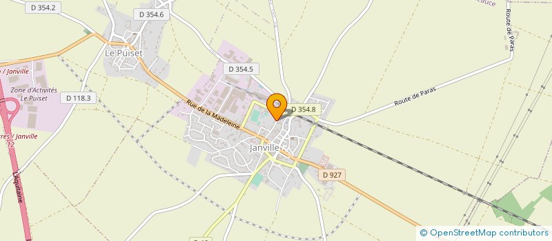 localisation de l'entreprise GFA DU MOULIN D ALLAINES à JANVILLE-EN-BEAUCE