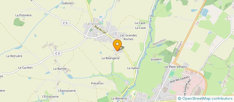 localisation de l'entreprise GFA DU MOULIN DE LA BILANGERIE à LYS-HAUT-LAYON