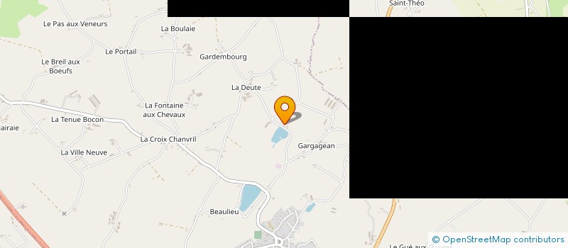 localisation de l'entreprise GFA DU MOULIN DE LA FORET  GAUSSON