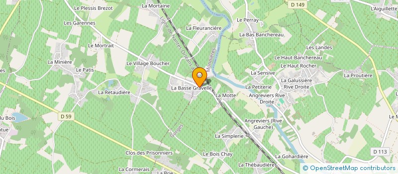 localisation de l'entreprise GFA DU MOULIN DE LA GRAVELLE à GORGES
